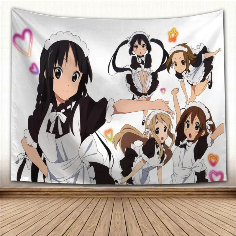 Anime best sale girl tapestry