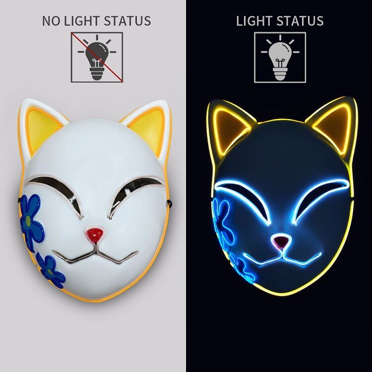 Anime Style Cat Mask (Various Colors)