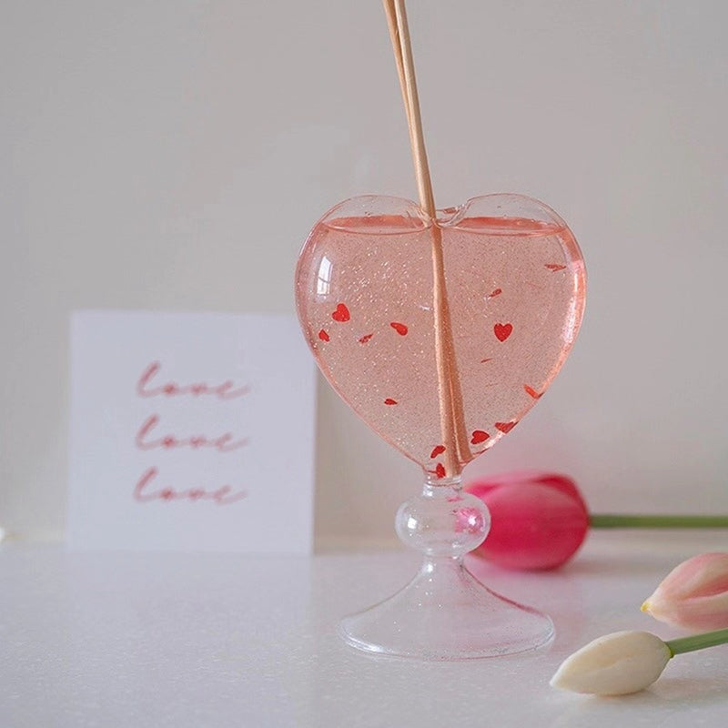 Heart Shape Glass Vase