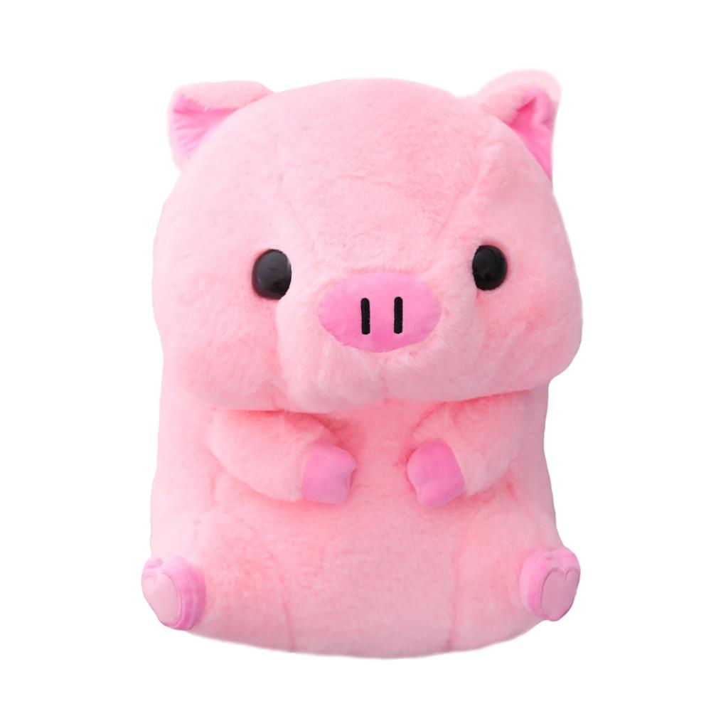 The same pink piggy plushie displayed against a plain background, showcasing the front view of the toy.