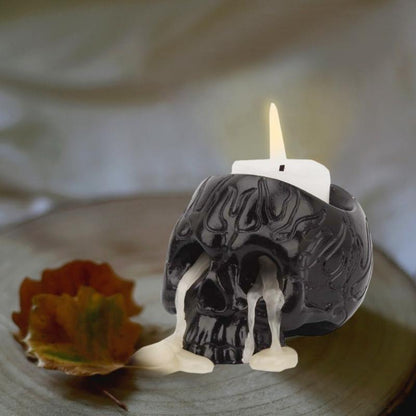 Skull Candle Holder