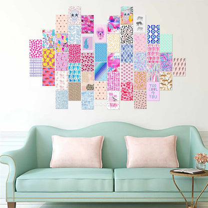 Preppy Aesthetic Wall Collage (48 pcs)