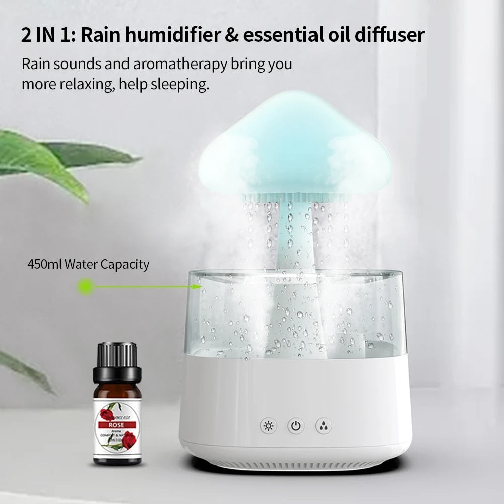 Mushroom Humidifier with Rain