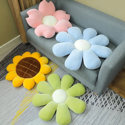 Daisy Flower Accent Pillow