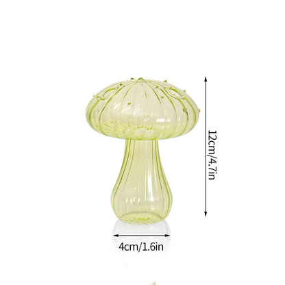 Colored Glass Mushroom Vase (Various Models / Colors)