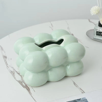 Cotton Candy Ceramic Chic Tissue Box (Various Colors)