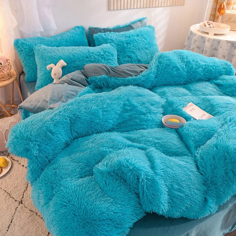 Fluffy Bed Sets (Various Colors)