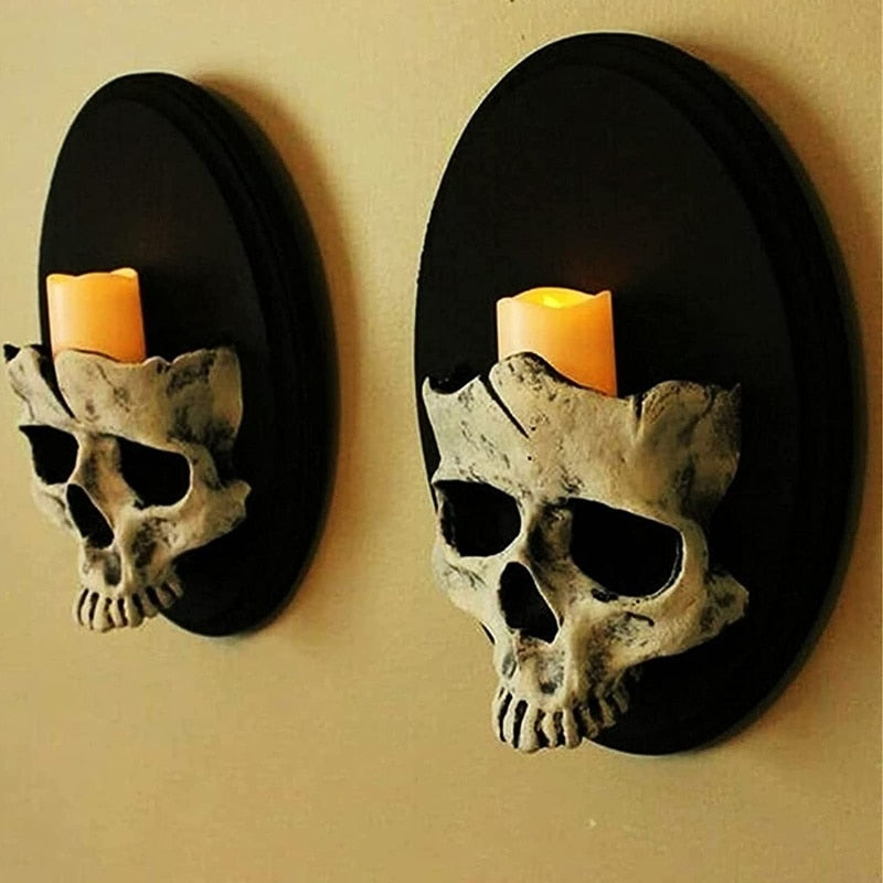 Halloween Skull Candle Holder (Various Models)