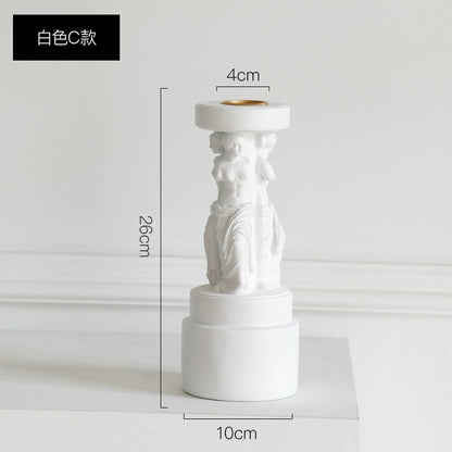 Aesthetic Greek Statue Candle Holder (Various Models / Colors)