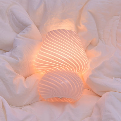 Aesthetic Spiral Striped Bedside Lamp (Various Colors)