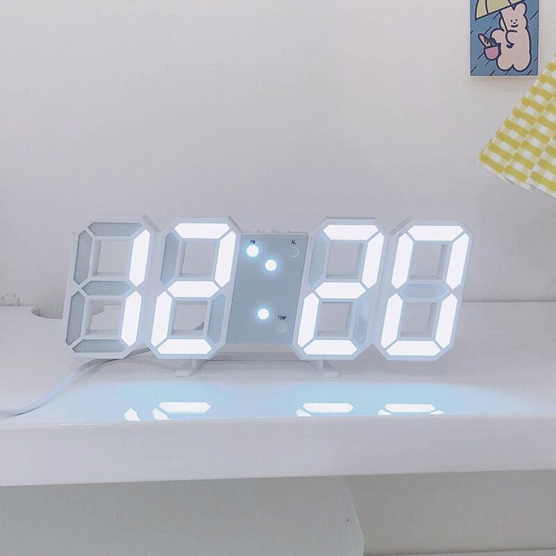 3D LED Digital Aesthetic Clock