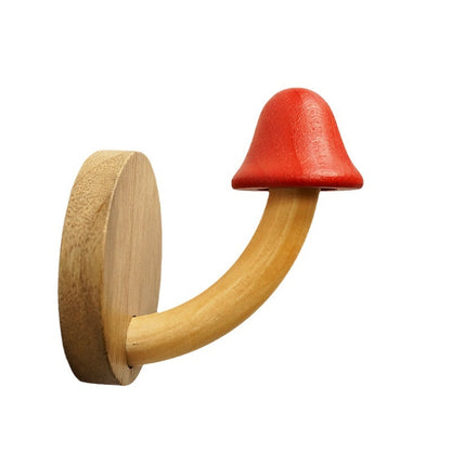 Nordic Wooden Mushroom Wall Hook