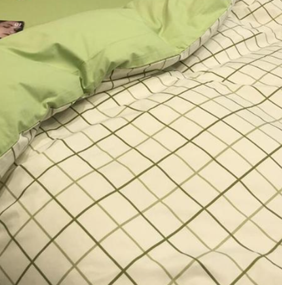 Grid Comforter and Sham Set