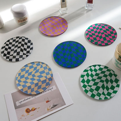 Checkered Coaster (Various Colors)