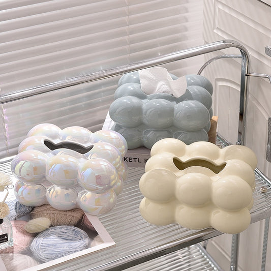 Cotton Candy Ceramic Chic Tissue Box (Various Colors)